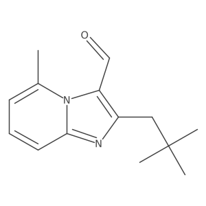 2-(2,2-Dimethylpropyl)-5-methylimidazo[1,2-a]pyridine-3-carbaldehyde结构式