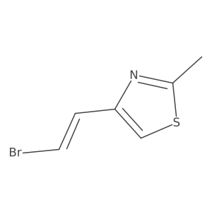4-(2-Bromoethenyl)-2-methyl-1,3-thiazole结构式