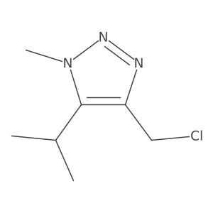 4-(chloromethyl)-1-methyl-5-(propan-2-yl)-1H-1,2,3-triazole结构式