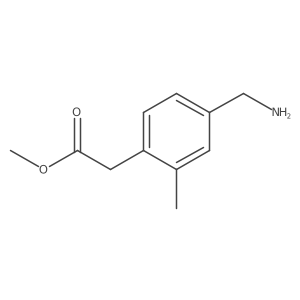 Methyl 2-(4-(aminomethyl)-2-methylphenyl)acetate结构式