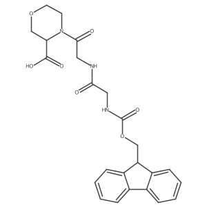 4-{2-[2-({[(9H-fluoren-9-yl)methoxy]carbonyl}amino)acetamido]acetyl}morpholine-3-carboxylic acid Structure