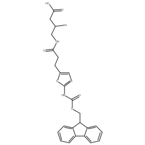 4-{3-[2-({[(9H-fluoren-9-yl)methoxy]carbonyl}amino)-1,3-thiazol-5-yl]propanamido}-3-hydroxybutanoic acid Structure