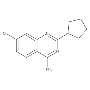 7-Chloro-2-cyclopentylquinazolin-4-amine Structure