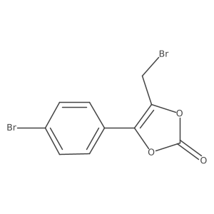 4-(bromomethyl)-5-(4-bromophenyl)-2H-1,3-dioxol-2-one结构式