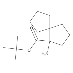 Tert-butyl 1-aminospiro[4.4]nonane-1-carboxylate Structure
