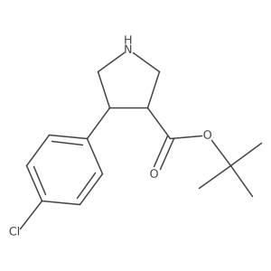 Tert-butyl 4-(4-chlorophenyl)pyrrolidine-3-carboxylate Structure