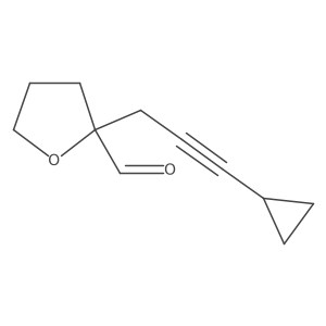 2-(3-Cyclopropylprop-2-yn-1-yl)oxolane-2-carbaldehyde Structure