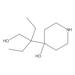 4-(2-Ethyl-1-hydroxybutan-2-yl)piperidin-4-ol Structure