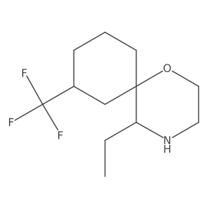 5-Ethyl-8-(trifluoromethyl)-1-oxa-4-azaspiro[5.5]undecane Structure