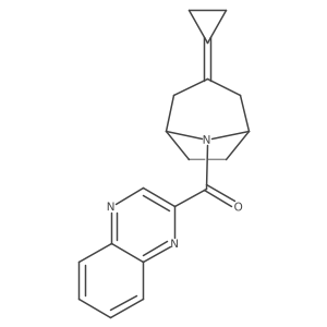 2-{3-Cyclopropylidene-8-azabicyclo[3.2.1]octane-8-carbonyl}quinoxaline Structure