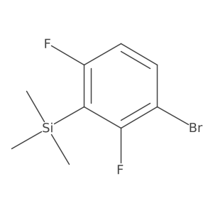 (3-Bromo-2,6-difluorophenyl)trimethylsilane Structure