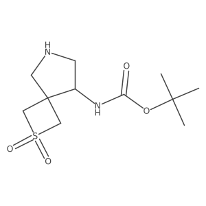 tert-butyl N-{2,2-dioxo-2lambda6-thia-6-azaspiro[3.4]octan-8-yl}carbamate结构式