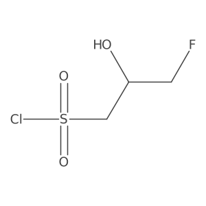3-Fluoro-2-hydroxypropane-1-sulfonyl chloride结构式