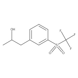 (2R)-1-(3-trifluoromethanesulfonylphenyl)propan-2-ol Structure