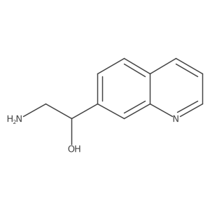 (1R)-2-amino-1-(quinolin-7-yl)ethan-1-ol结构式