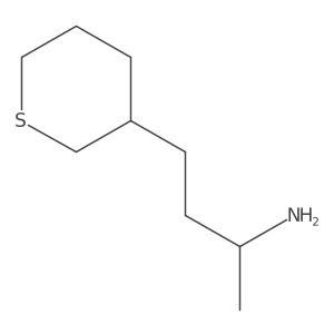 (2R)-4-(thian-3-yl)butan-2-amine结构式