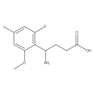 4-Amino-4-(2-fluoro-6-methoxy-4-methylphenyl)butanoic acid Structure
