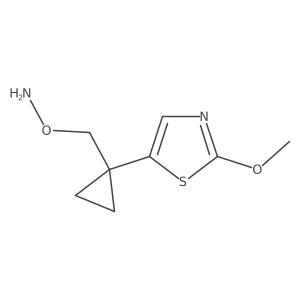 O-{[1-(2-methoxy-1,3-thiazol-5-yl)cyclopropyl]methyl}hydroxylamine结构式