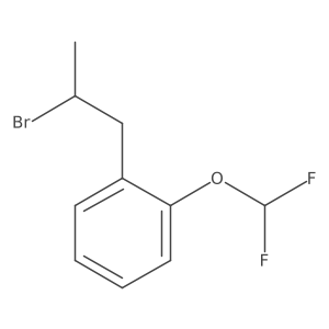 1-(2-Bromopropyl)-2-(difluoromethoxy)benzene Structure