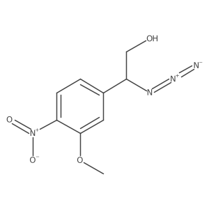 2-Azido-2-(3-methoxy-4-nitrophenyl)ethan-1-ol Structure
