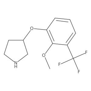 3-[2-Methoxy-3-(trifluoromethyl)phenoxy]pyrrolidine结构式