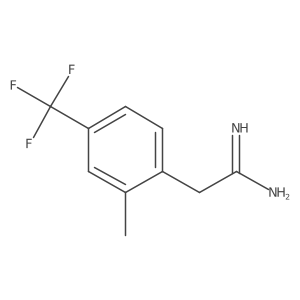 2-[2-Methyl-4-(trifluoromethyl)phenyl]ethanimidamide Structure