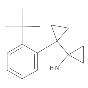 1-[1-(2-Tert-butylphenyl)cyclopropyl]cyclopropan-1-amine结构式