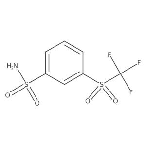 3-(Trifluoromethylsulfonyl)benzenesulfonamide Structure