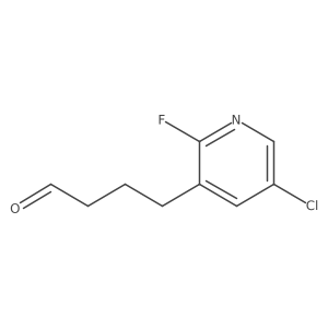 4-(5-Chloro-2-fluoropyridin-3-yl)butanal Structure