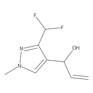 1-[3-(difluoromethyl)-1-methyl-1H-pyrazol-4-yl]prop-2-en-1-ol结构式