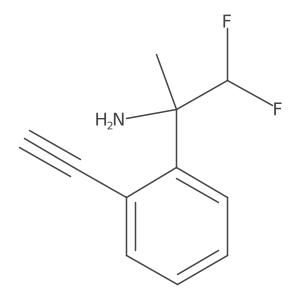 2-(2-Ethynylphenyl)-1,1-difluoropropan-2-amine Structure