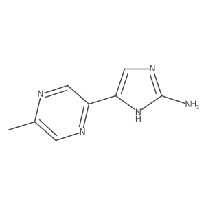 5-(5-methylpyrazin-2-yl)-1H-imidazol-2-amine结构式