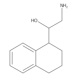 2-Amino-1-(1,2,3,4-tetrahydronaphthalen-1-yl)ethan-1-ol结构式