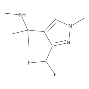 {2-[3-(difluoromethyl)-1-methyl-1H-pyrazol-4-yl]propan-2-yl}(methyl)amine结构式