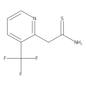 2-[3-(Trifluoromethyl)pyridin-2-yl]ethanethioamide结构式