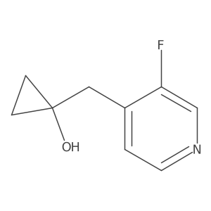 1-[(3-Fluoropyridin-4-yl)methyl]cyclopropan-1-ol Structure