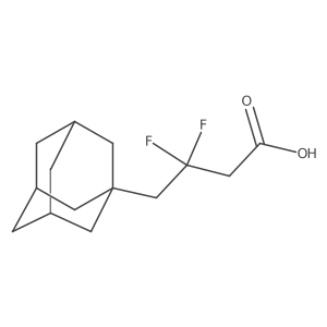 4-(Adamantan-1-yl)-3,3-difluorobutanoic acid Structure