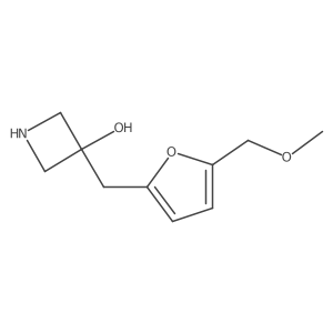 3-{[5-(Methoxymethyl)furan-2-yl]methyl}azetidin-3-ol Structure