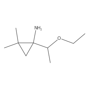 1-(1-Ethoxyethyl)-2,2-dimethylcyclopropan-1-amine结构式