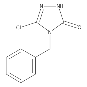 5-Chloro-2,4-dihydro-4-(phenylmethyl)-3H-1,2,4-triazol-3-one Structure