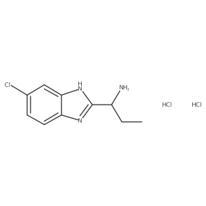 1-(6-Chloro-1H-benzimidazol-2-yl)propan-1-amine;dihydrochloride结构式