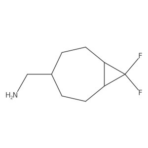 {8,8-Difluorobicyclo[5.1.0]octan-4-yl}methanamine结构式