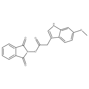 1,3-dioxo-2,3-dihydro-1H-isoindol-2-yl 2-(6-methoxy-1H-indol-3-yl)acetate Structure