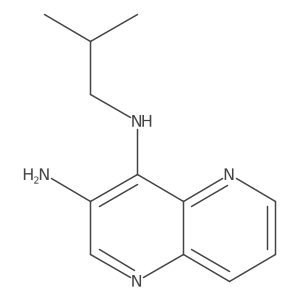 N4-Isobutyl-1,5-naphthyridine-3,4-diamine结构式