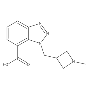1-[(1-methylazetidin-3-yl)methyl]-1H-1,2,3-benzotriazole-7-carboxylic acid结构式