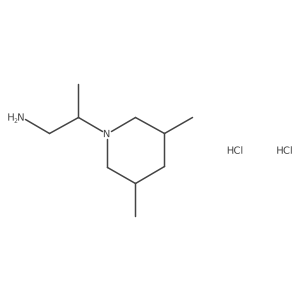 2-(3,5-Dimethylpiperidin-1-yl)propan-1-amine dihydrochloride结构式