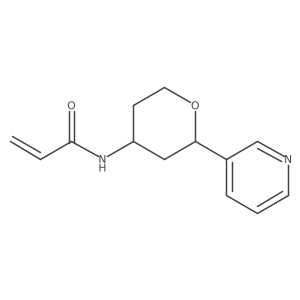 N-(2-Pyridin-3-yloxan-4-yl)prop-2-enamide结构式