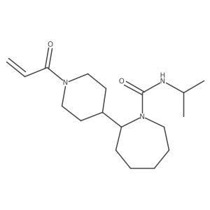 2-[1-(prop-2-enoyl)piperidin-4-yl]-N-(propan-2-yl)azepane-1-carboxamide Structure