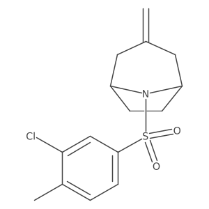 8-(3-Chloro-4-methylbenzenesulfonyl)-3-methylidene-8-azabicyclo[3.2.1]octane结构式