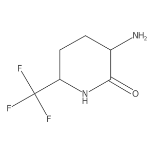 rac-(3R,6R)-3-amino-6-(trifluoromethyl)piperidin-2-one Structure